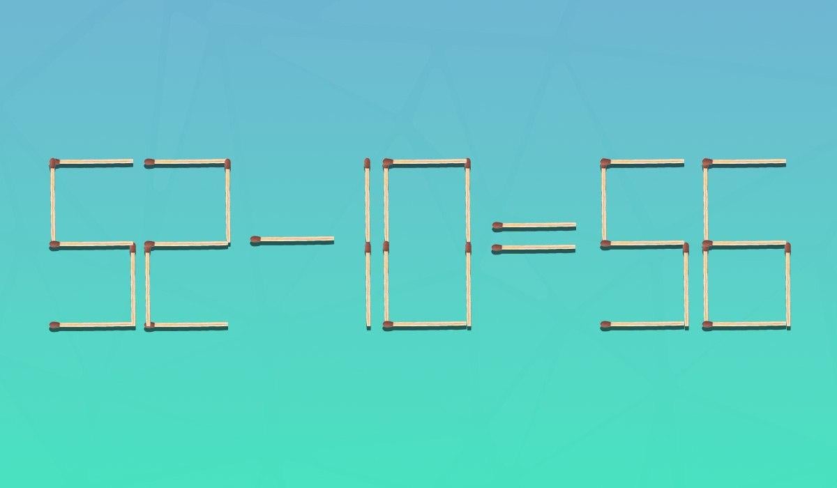 Meget svær gåde: Du skal kun flytte 2 tændstikker for at gøre ligheden korrekt