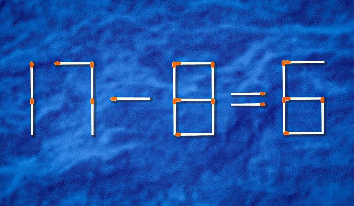 Hvilken tændstik skal trækkes for at gøre ligheden korrekt: et udfordrende puslespil