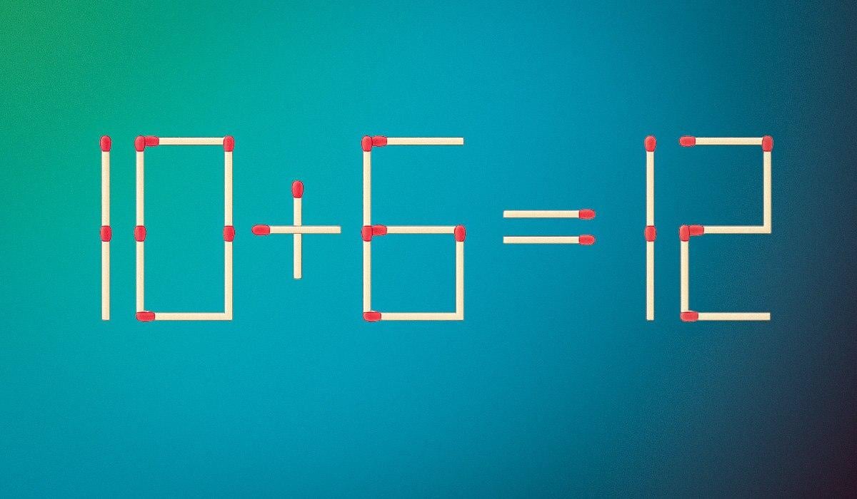 Du skal kun trække i én tændstik for at få ligheden til at stemme: et puslespil for genier