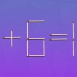 Genial udfordring: du skal trække 2 tændstikker for at gøre